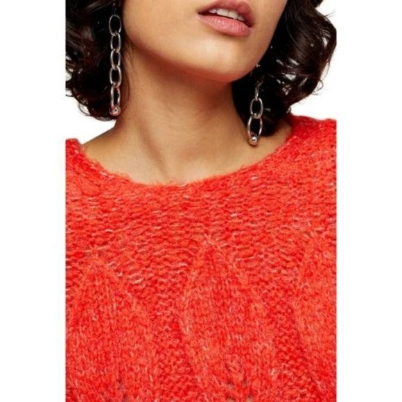 NWT Topshop Petal Pointelle Sweater size small - Picture 4 of 4